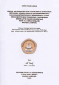 KTI ASUHAN KEPERAWATAN PADA PASIEN STROKE NON HEMORAGIK DENGAN MASALAH KEPERAWATAN RISIKO GANGGUAN INTEGERITAS KULIT MENGGUNAKAN TERAPI MINYAK ZAITUN DAN PENGATURAN POSISI MIRING 30 DERAJAT DI RUANG BOUGENVILLE RSUD Dr. H. ABDUL MOELOEK PROVINSI LAMPUNG TAHUN 2023