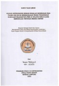 KTI ASUHAN KEPERAWATAN DENGAN MASALAH KECEMASAN PADA PASIEN CKD ON HD MENGGUNAKAN TEKNIK PROGRESSIVE MUSKULAR RELAKSATION (PMR) DI WILAYAH KERJA KLINIK HEMODALISA TIRTAYASA MEDIKA CENTER 2021