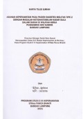 KTI ASUHAN KEPERAWATAN PADA PASIEN DIABETES MELITUS TIPE  II DENGAN MASALAH KETIDAKSTABILAN KADAR GULA DALAM DARAH DI WILAYAH KERJA PUSKESMAS WAY KANDIS BANDAR LAMPUNG 2021
