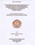 KTI ASUHAN KEPERAWATAN PADA REMAJA DENGAN MASALAH KEPERAWATAN DEFISIT PENGETAHUAN PERAWATAN TENTANG PENCEGAHAN PENULARAN HIV/AIDS MENGGUNAKAN MEDIA AUDIOVISUAL DI WILAYAH KERJA PUSKESMAS KEDATON BANDAR LAMPUNG 2021