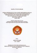 KTI ASUHAN KEPERAWATAN PADA PASIEN SKIZOFRENIA DENGAN MASALAH KEPERAWATAN HALUSINASI PENGLIHATAN MENGGUNAKAN ART TERAPI MELUKIS BEBAS DI RUANG KUTILANG RUMAH SAKIT JIWA PROVINSI LAMPUNG 2021
